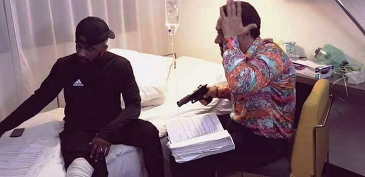 Fally Ipupa en plein tournage